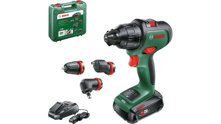 Bosch Vert - Perceuse à percussion BOSCH AdvancedImpact 18 + 3 mandrins + 1 batterie 2,5 Ah   chargeur - 06039B510A - Image 2