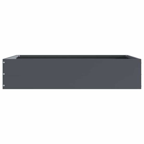 Bordure carrée acier aménagement jardin parterres fleurs 60x60cm anthracite 6pcs - ComfortXL Outdoor Living - Image 6