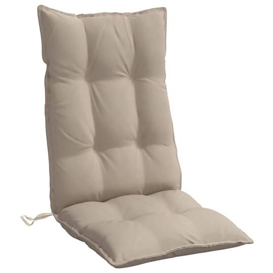 PANGIVO - Coussins de chaise dossier haut tissu Oxford taupe 120 x 50 x 7 cm - PANGIVO - Image 5