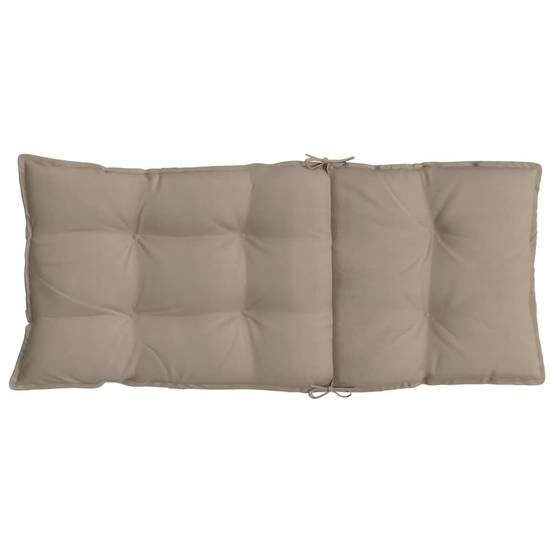 PANGIVO - Coussins de chaise dossier haut tissu Oxford taupe 120 x 50 x 7 cm - PANGIVO - Image 7