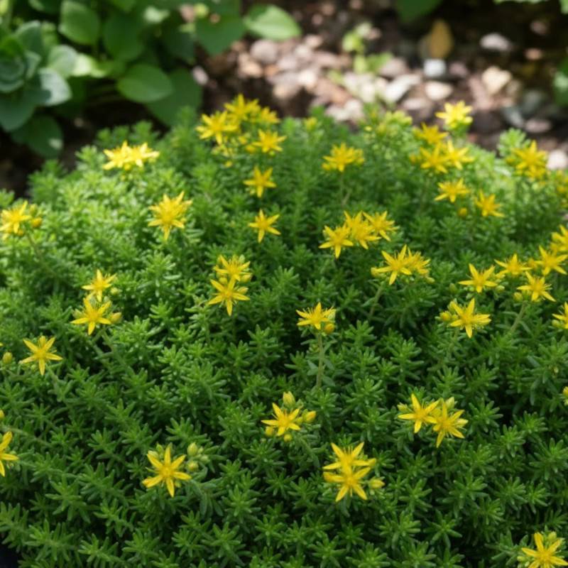 Orpin sexangulare, Sedum à fleurs Jaune/ - feuillage Persistant - Godet - 5/20 cm - Image 1
