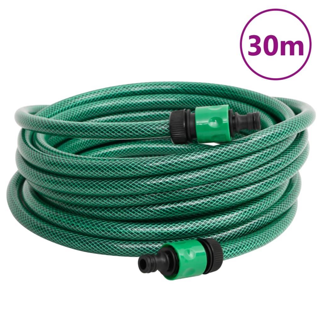 Enrouleur de tuyau sur pied acier galvanisé vert 40 x 30 x 41 cm - PANGIVO - Image 8
