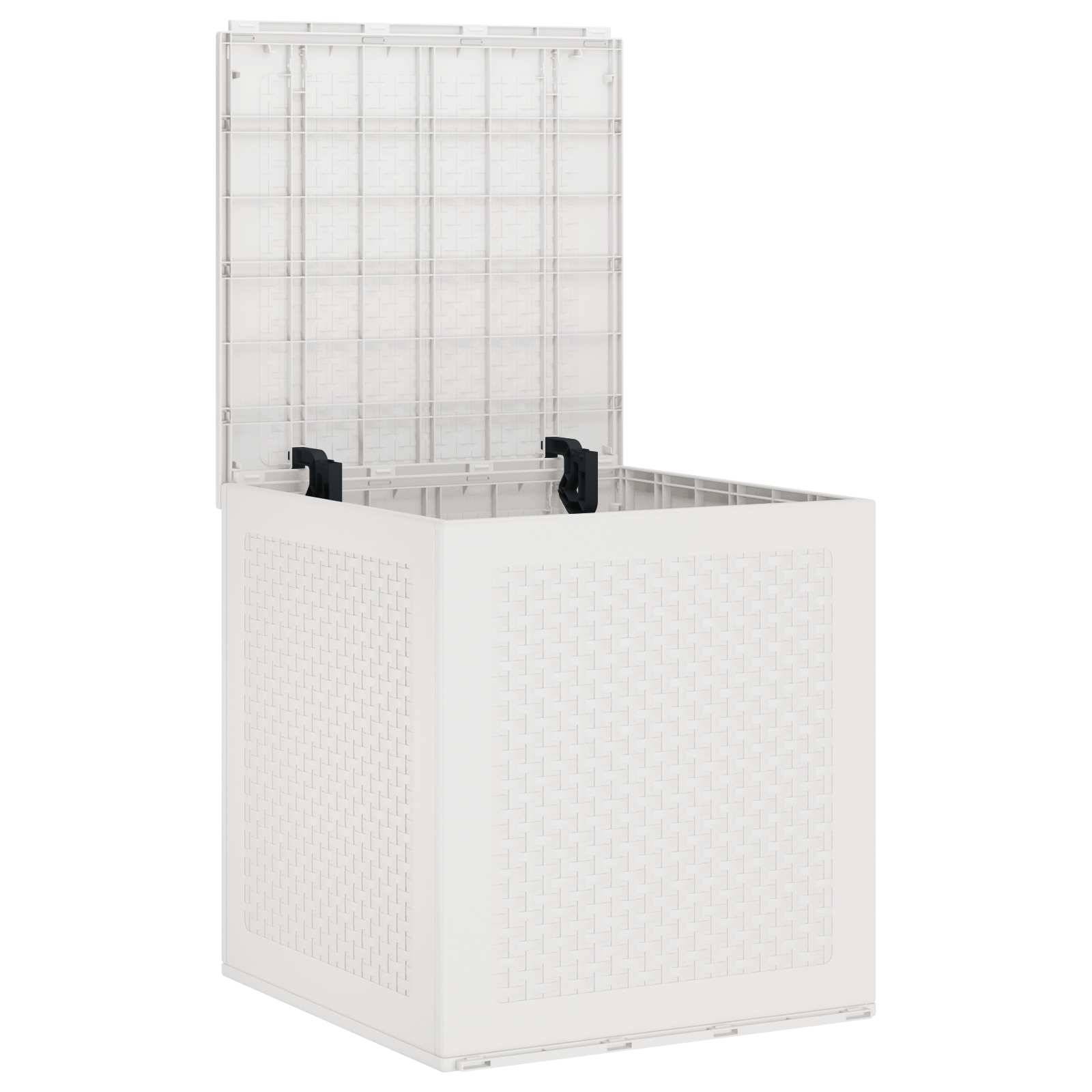 Vidaxl - Boîte de rangement Blanc 55 x 53 x 57 cm Polypropylène vidaXL 870581 - Image 4