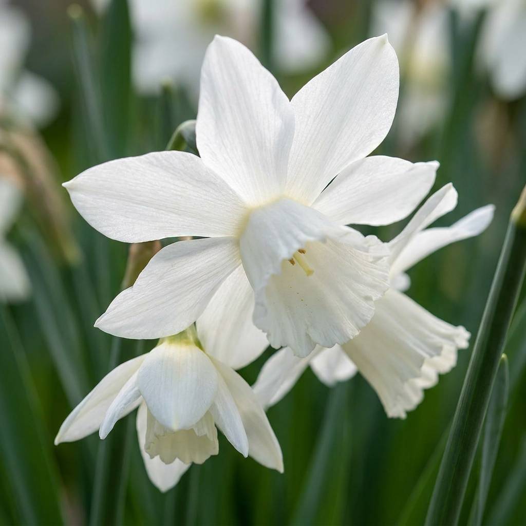 La Green Touch - Narcisse botanique blanc en mélange - 60 bulbes - Image 1