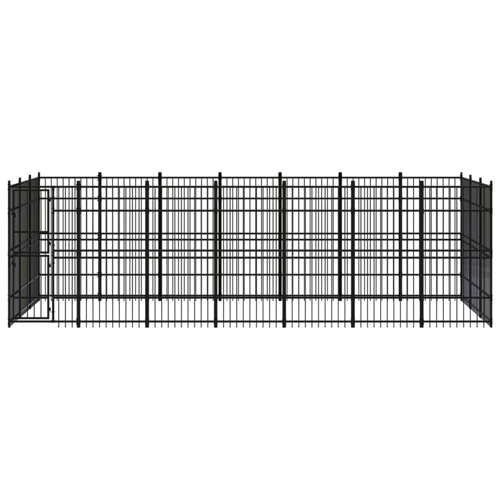 Vidaxl - Chenil d'extérieur pour chiens Acier 19,35 m² vidaXL 3097978 - Image 2
