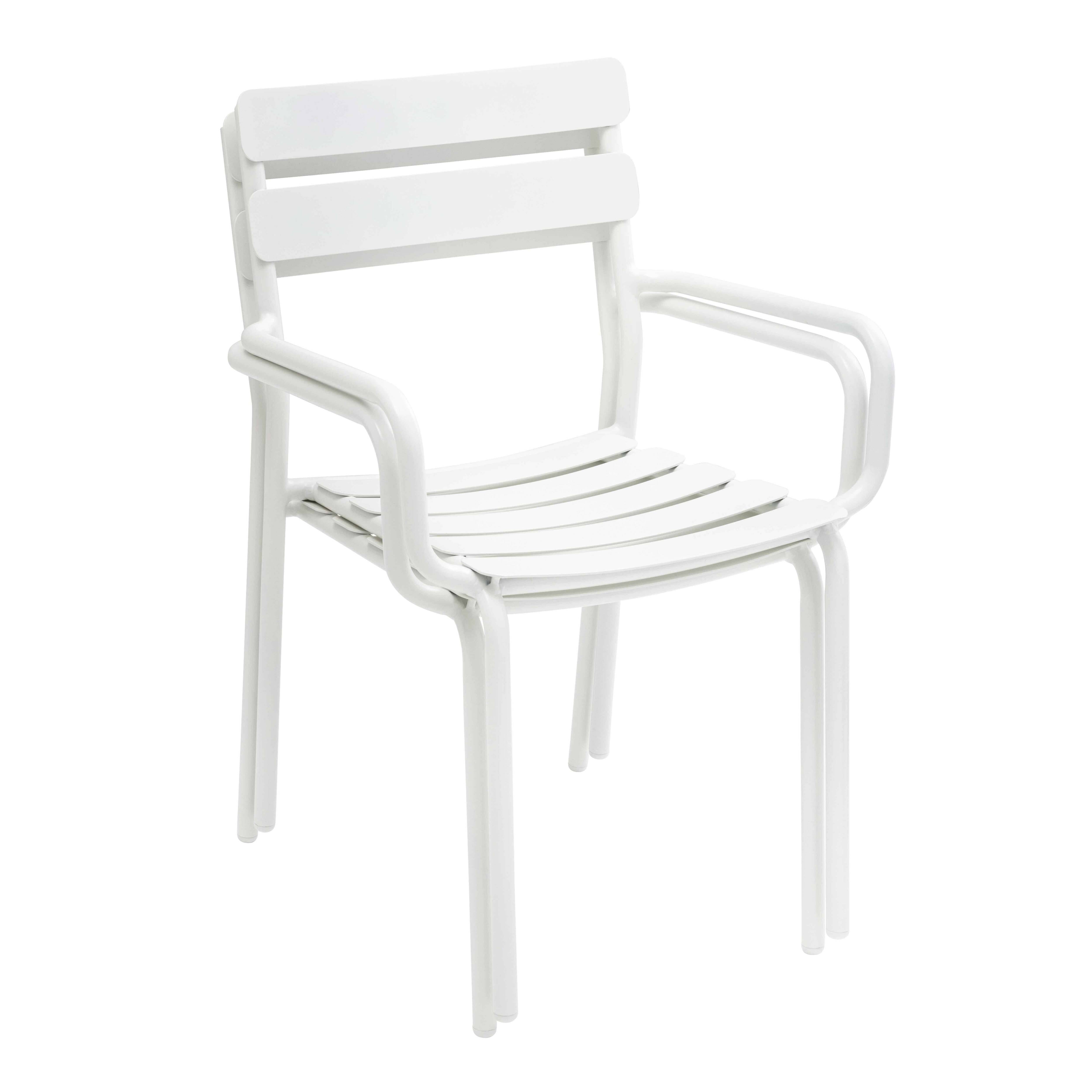 Oviala - Ensemble table de jardin et 8 fauteuils blanc Almada - Oviala - Image 5
