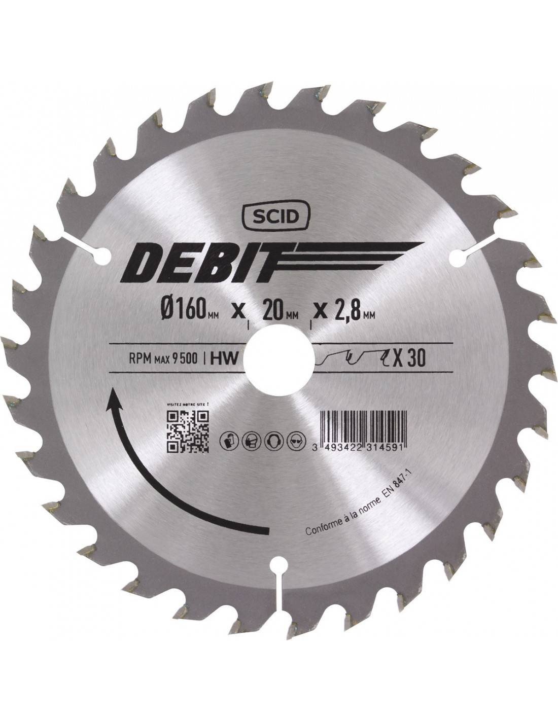 Lame Scie Circulaire Scid Coupe Précise Dents Alternées - Scid