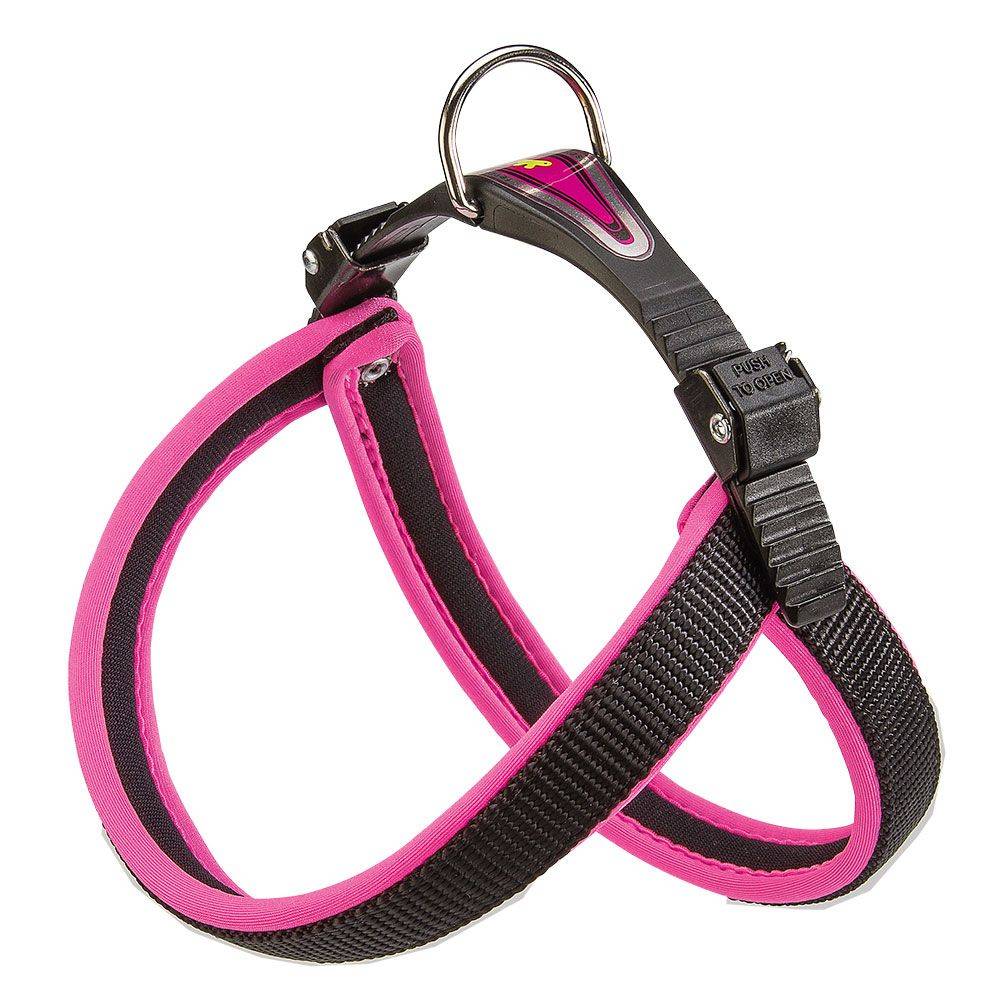 Ferplast - Ferplast Harnais ergonomique pour chiens AGILA FLUO 2, ajustement parfait, fermeture pratique avec lacet, rembourrage souple, A=B 36÷42 cm 15 mm - Image 1