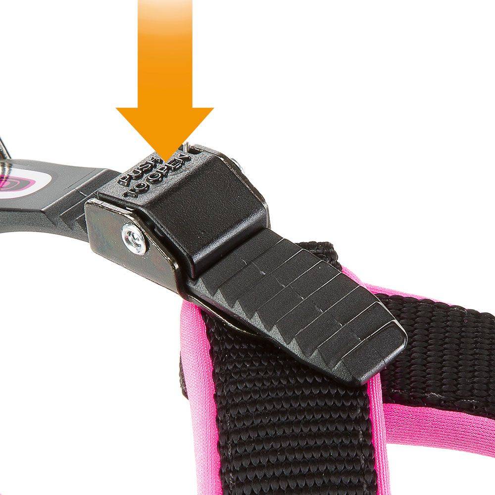 Ferplast - Ferplast Harnais ergonomique pour chiens AGILA FLUO 2, ajustement parfait, fermeture pratique avec lacet, rembourrage souple, A=B 36÷42 cm 15 mm - Image 4