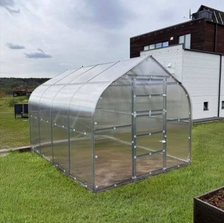 Serre KLASIKA*DROP 20m2, 2,5m x 8m, 4 mm avec revêtement en polycarbonate - Image 5