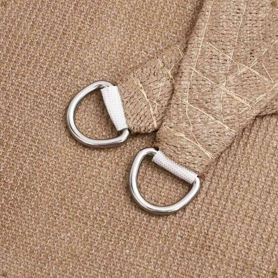 Voile d'ombrage PEHD taupe 300 x 450 cm - PANGIVO - Image 4