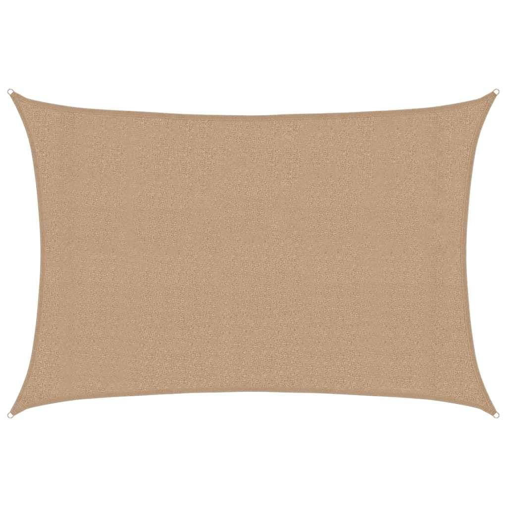 Voile d'ombrage PEHD taupe 300 x 450 cm - PANGIVO - Image 1