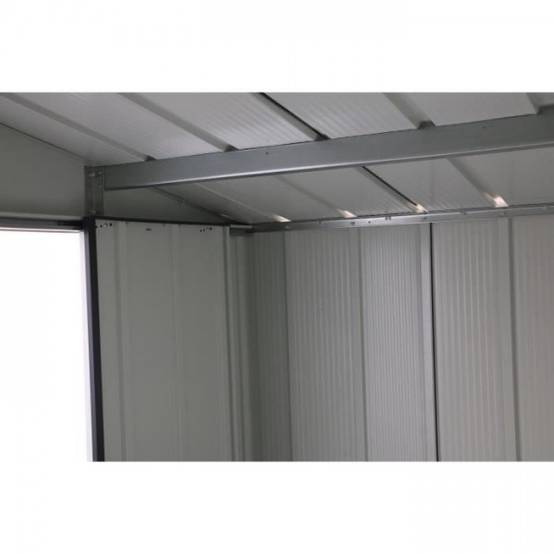 Duramax - Abri de jardin en métal 4,77 m2 - DURAMAX - Kit d'ancrage inclus - Gris anthracite - Image 5