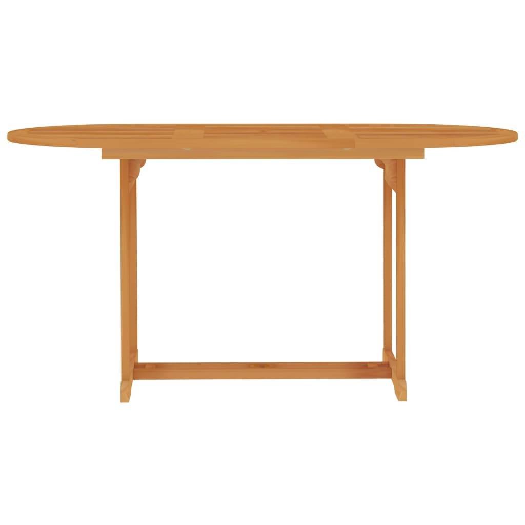 Salon de jardin meuble d'extérieur ensemble de mobilier 5 pièces avec coussins gris bois de teck massif - Image 3