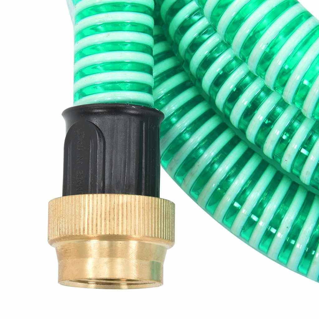 Vidaxl - Tuyau d'aspiration avec raccords en laiton vert 1,1" 15 m PVC vidaXL 151048 - Image 4