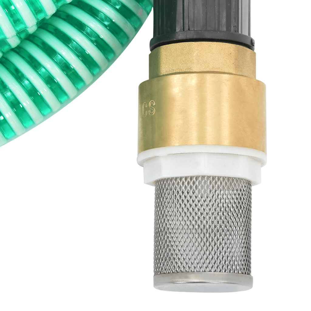 Vidaxl - Tuyau d'aspiration avec raccords en laiton vert 1,1" 15 m PVC vidaXL 151048 - Image 5