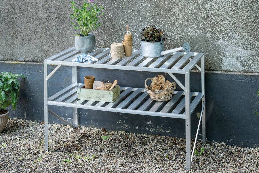 Halls - Halls alu staging - 2 tier - mill