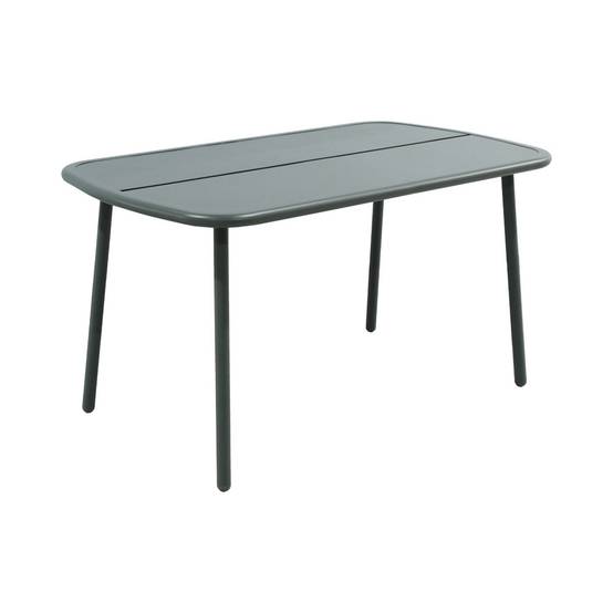 sweeek - Table de jardin aluminium 4-6 places kaki - Avelia | sweeek - Image 2