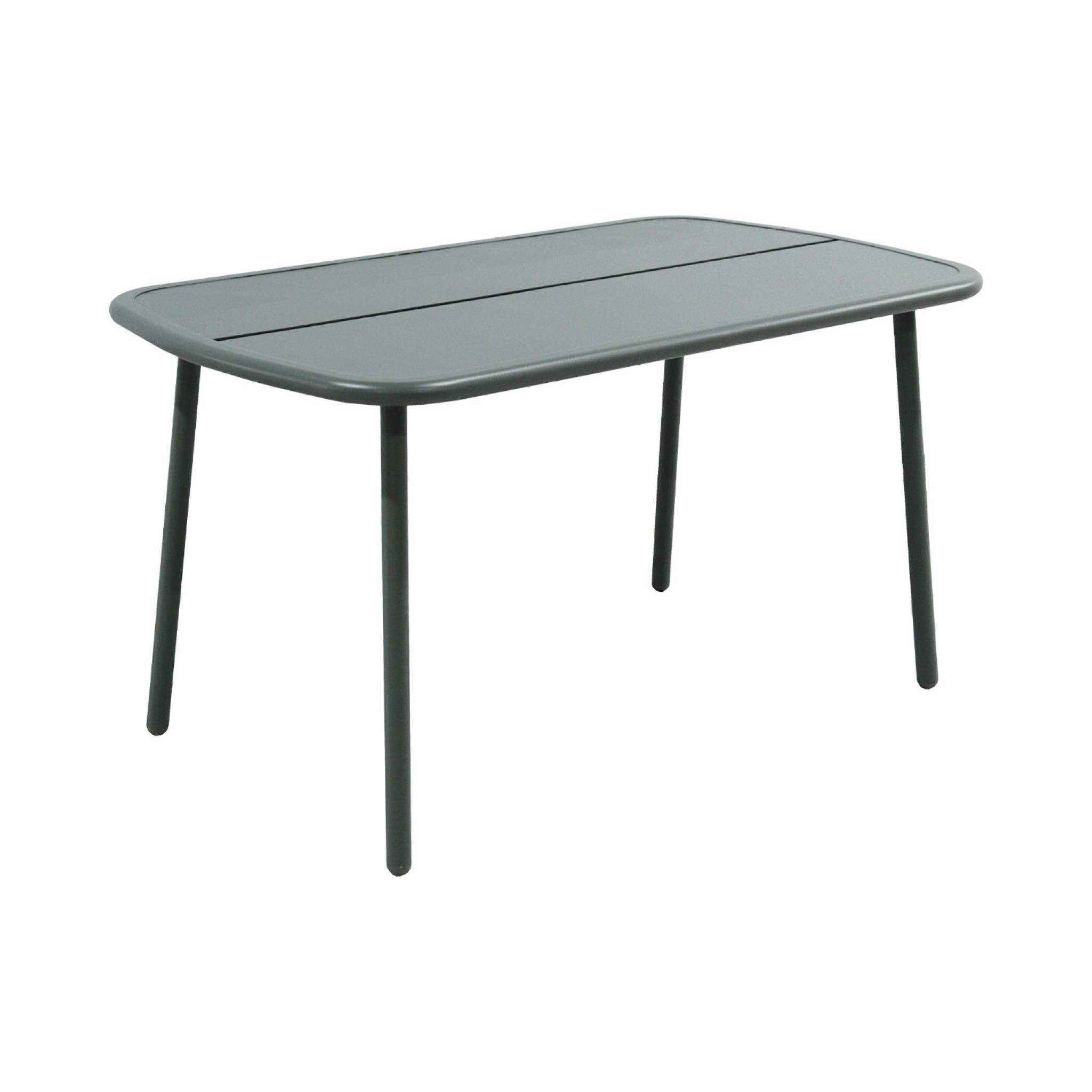 sweeek - Table de jardin aluminium 4-6 places kaki - Avelia | sweeek - Image 2