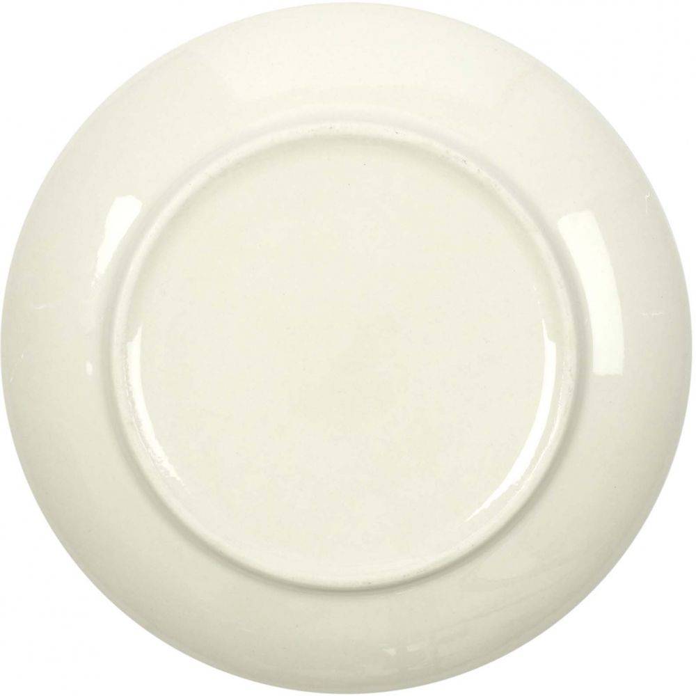 The Home Deco Factory - Assiette en porcelaine imprimée Cottage 25 cm (Lot de 6) - Image 4