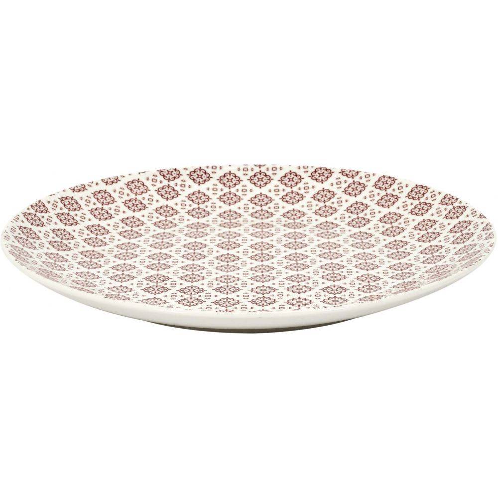 The Home Deco Factory - Assiette en porcelaine imprimée Cottage 25 cm (Lot de 6) - Image 3