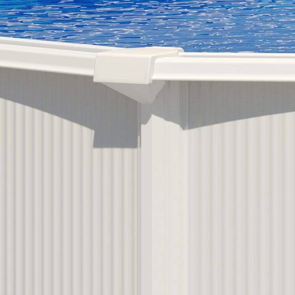 Piscine hors sol acier ronde diam 5,50 x 1,32 m blanche SAPHIR - Image 4