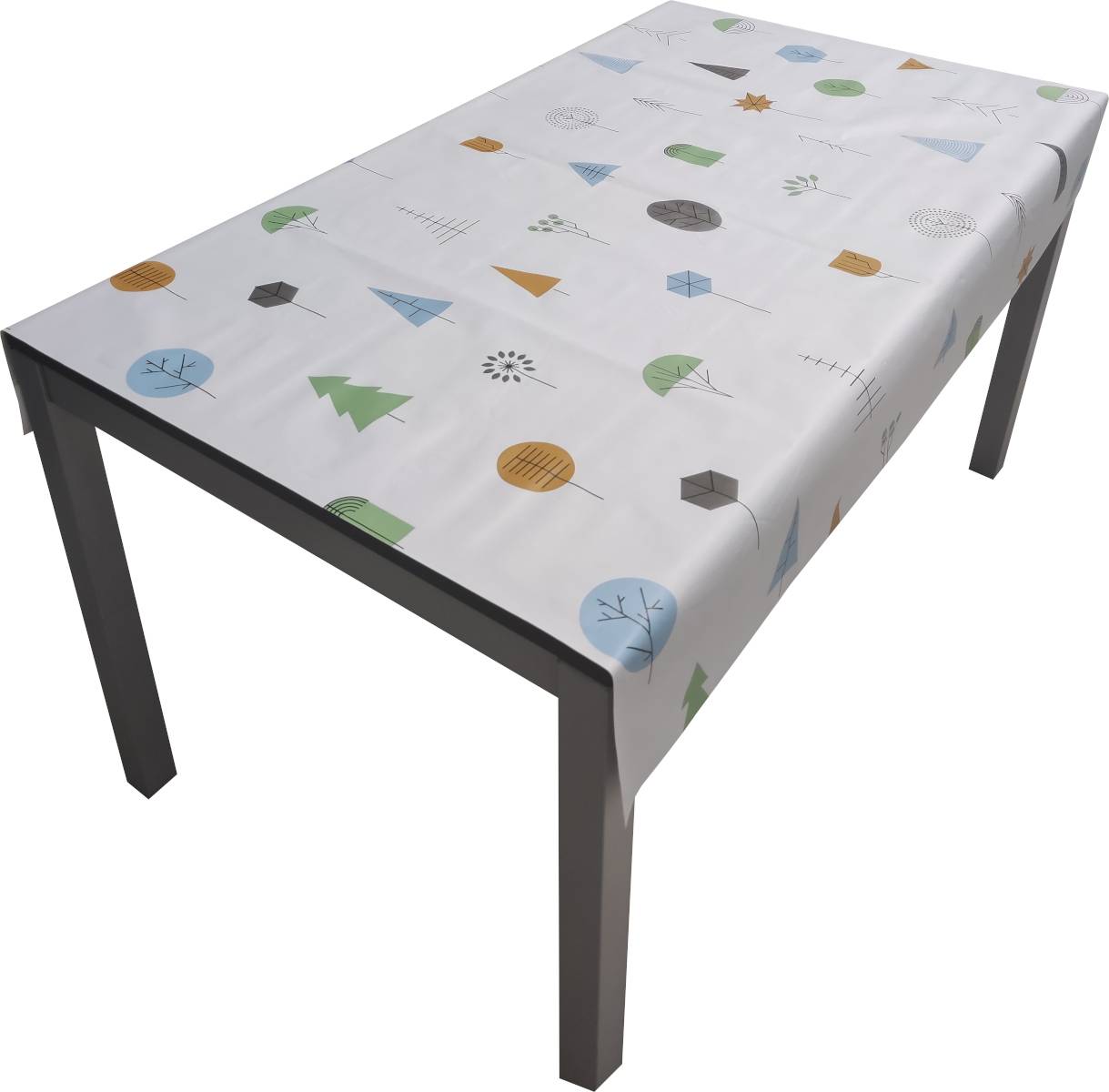 Nappe Composition PVC Base Polyester Anti-taches Arbres Taille 140X180 CM - Image 1