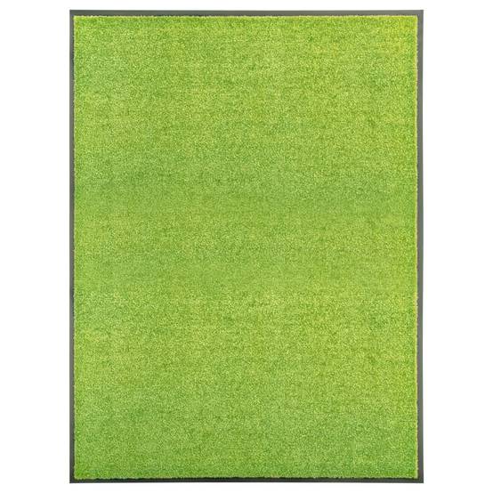 Grand Tapis d'Entrée Vert Polyamide Lavable Absorbant Antidérapant pour Magasin 90x120 cm – ComfortXL Outdoor Living - Image 1