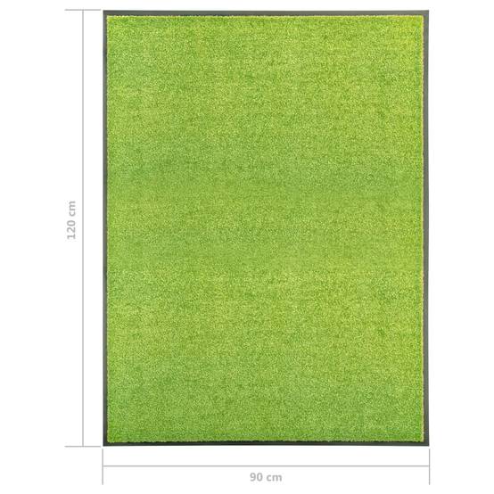 Grand Tapis d'Entrée Vert Polyamide Lavable Absorbant Antidérapant pour Magasin 90x120 cm – ComfortXL Outdoor Living - Image 6
