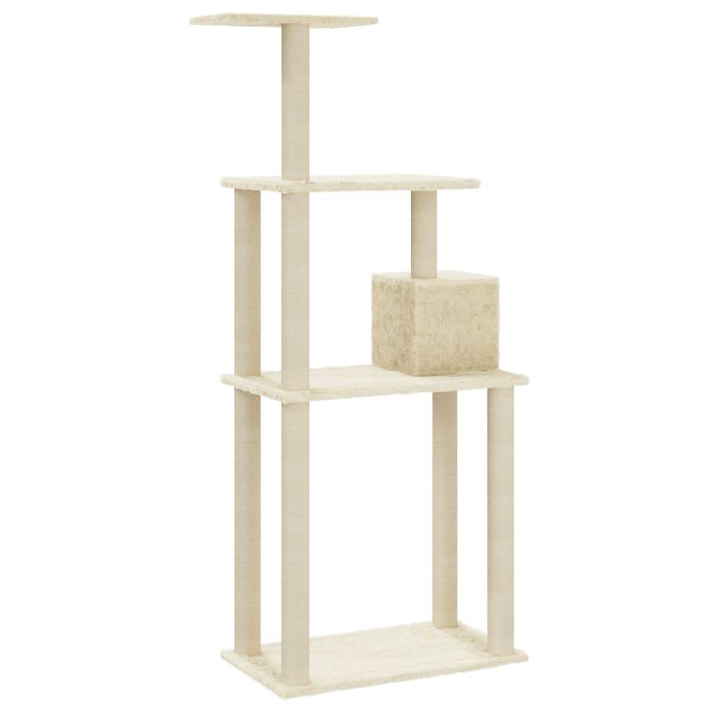 Vidaxl - Arbre à chat avec griffoirs en sisal Crème 147 cm vidaXL 171476 - Image 7