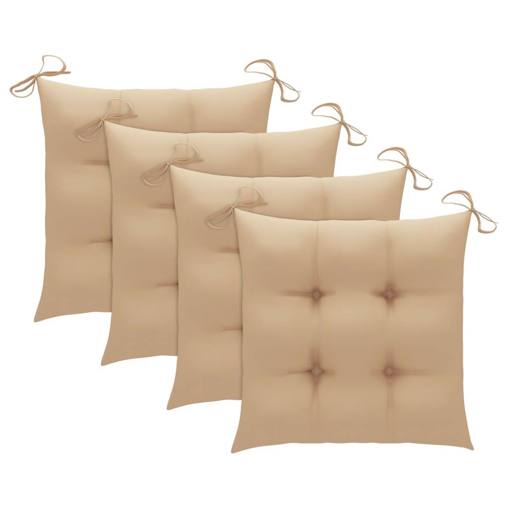 Lot de 4 chaises de jardin bois d'acacia gris 54 x 61 x 88 cm - PANGIVO - Image 9