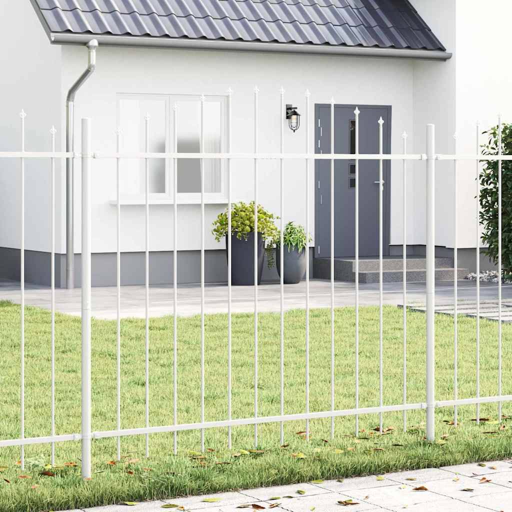 Maison Chic - Clôture de jardin - Panneau de clôture - Palissade Blanc 340 x 125 cm g490 - Image 2