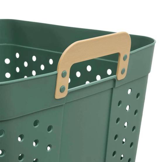 Panier à Linge Ajouré "Flex" 74L Beige - Image 2