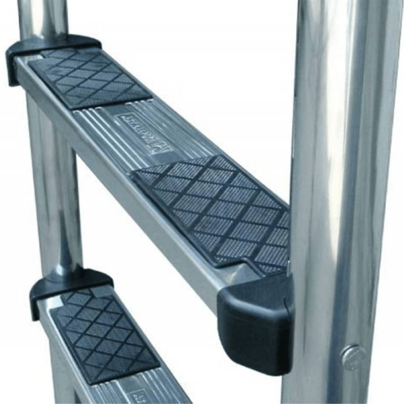 Escalier à main courante mixte avec marche