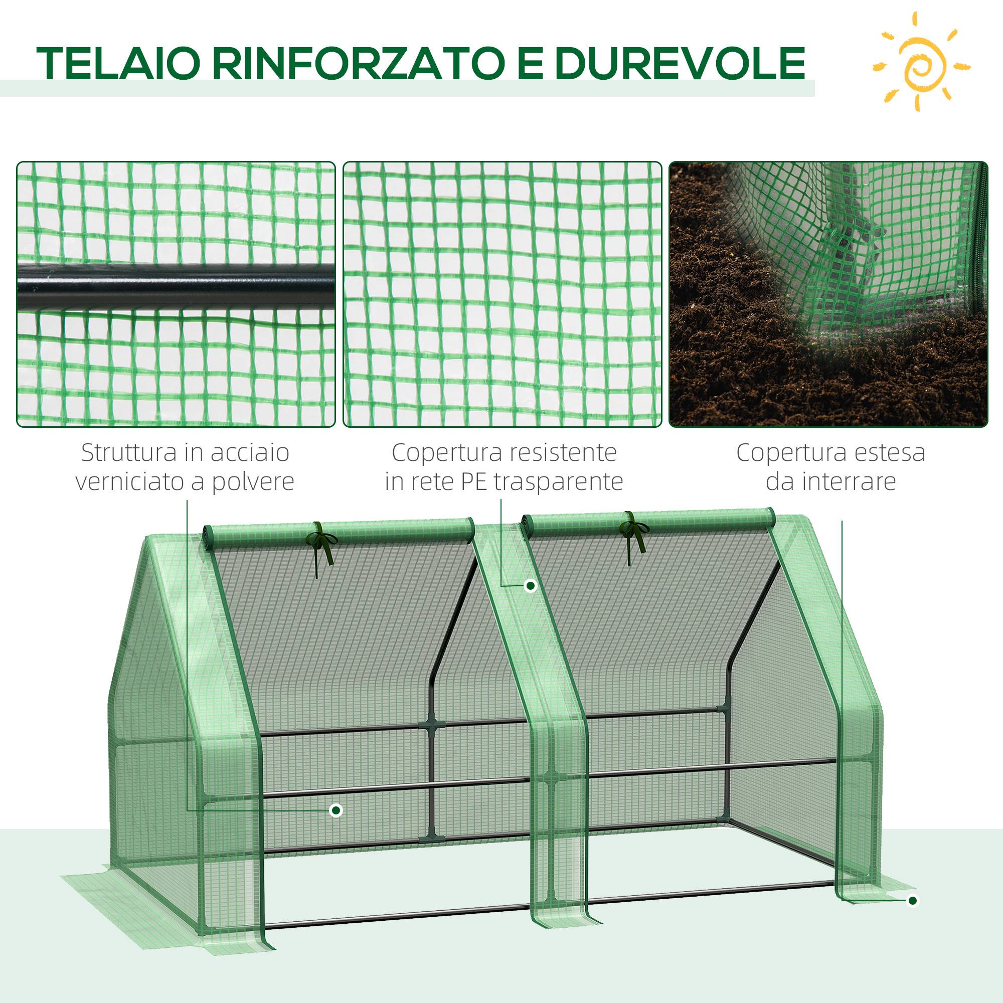 Sans Marque - Serre de jardin acier PE 180x90x90 cm serre robuste bâche renforcée culture légumes fleurs serre potagère verte jardin extérieur - Image 7