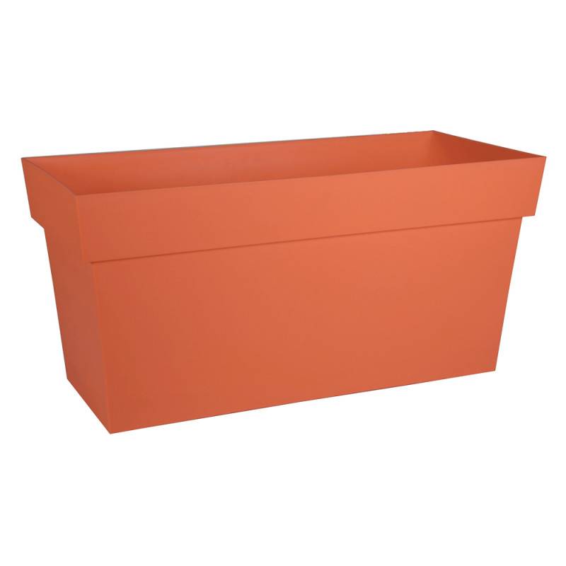 Muret Jardinière Toscane - Orange Terre Battue - 79 x 35 x 39 cm - 74 L - Réserve d'Eau - Fabrication Française - Image 1