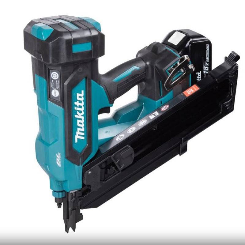Cloueur de charpente 18V MAKITA DBN900ZK - coffret - clous 50 à 90 mm bande lisse 34°  ( Tête coupée D ) Makita