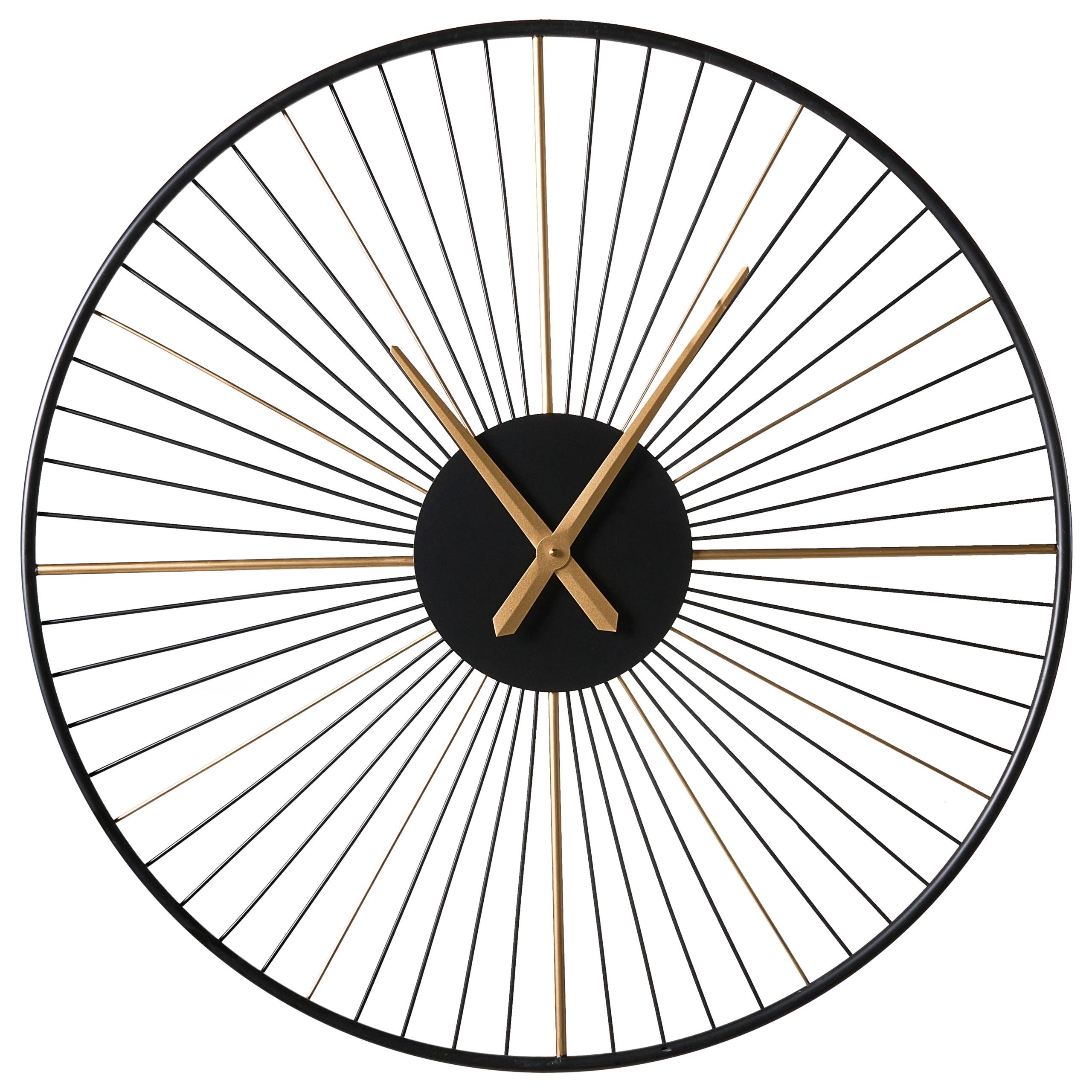 Beliani - Horloge murale Métal Noir SAZAIS - 80x4x80- Beliani - Image 2