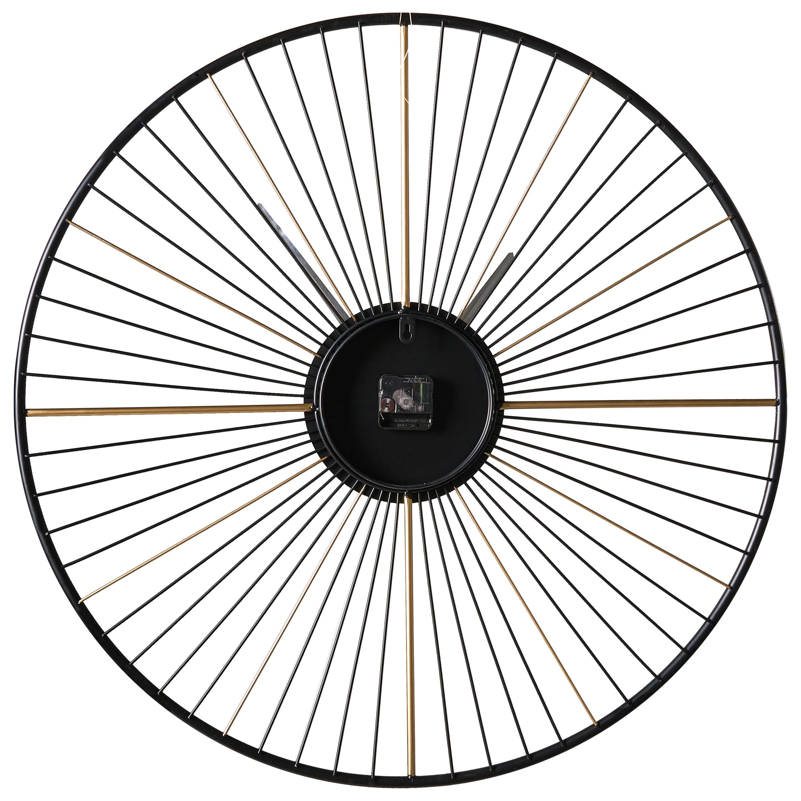 Beliani - Horloge murale Métal Noir SAZAIS - 80x4x80- Beliani - Image 4