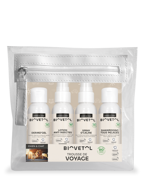 Biovetol -Trousse de voyage garnie Chien et Chat - 4x50ml - Image 1
