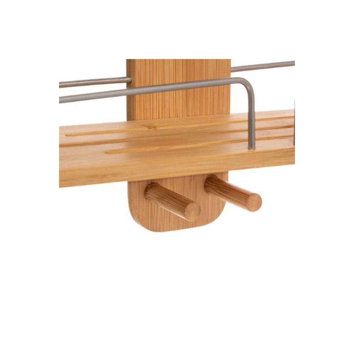 Support de Douche 3 Étagères "Serva" 70cm Naturel - Image 2