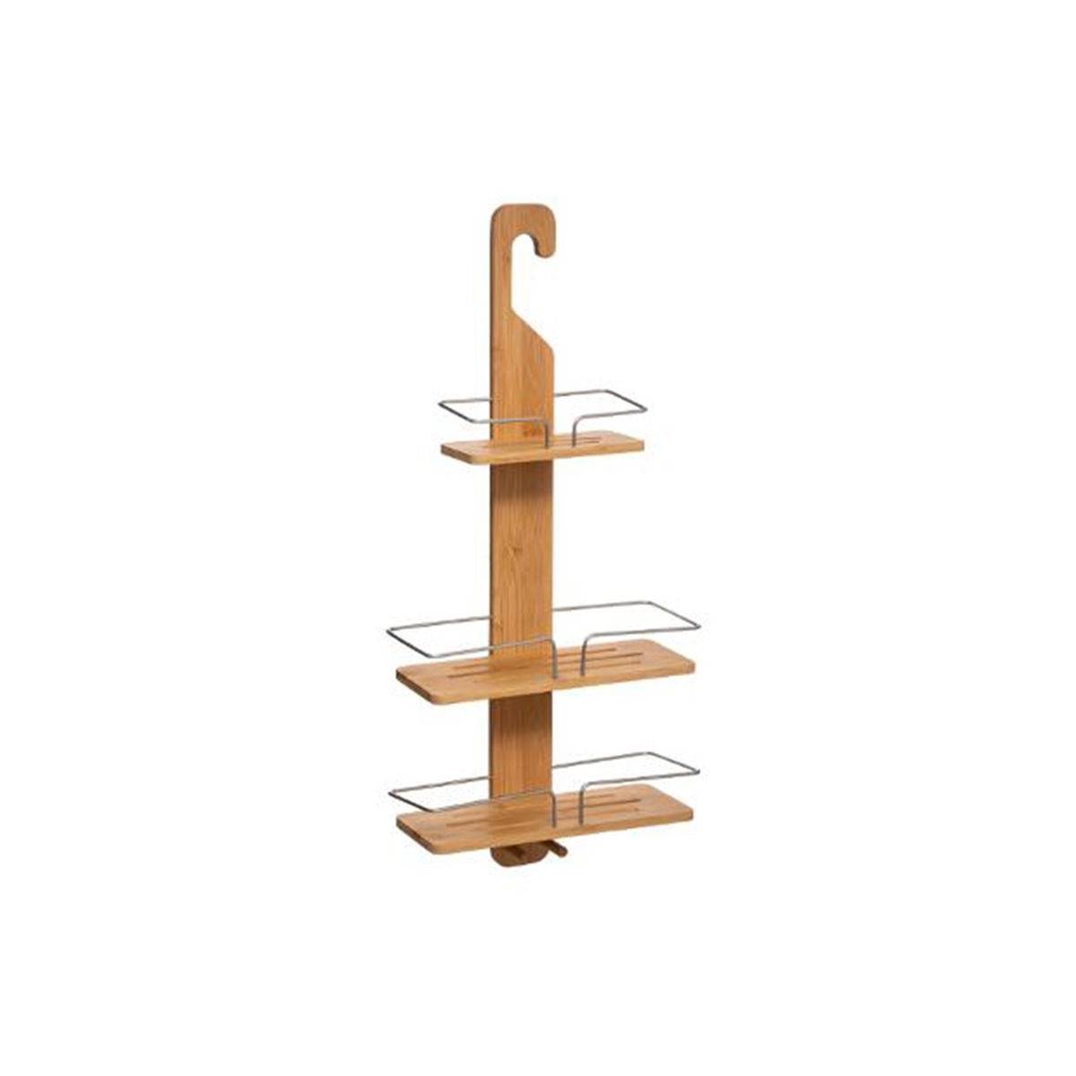 Support de Douche 3 Étagères "Serva" 70cm Naturel - Image 1