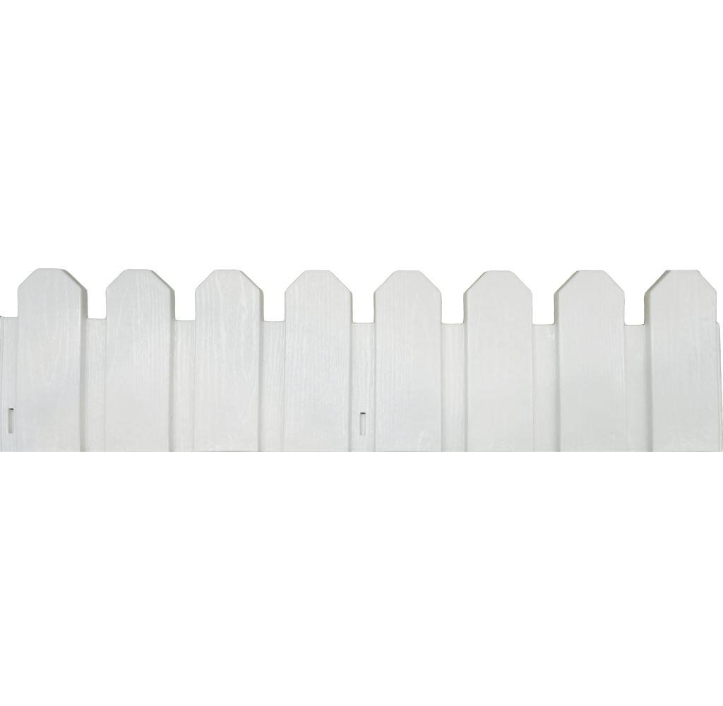 Nortène - 4 bordures flexibles en plastique - Blanc - 20x80cm Nortene
