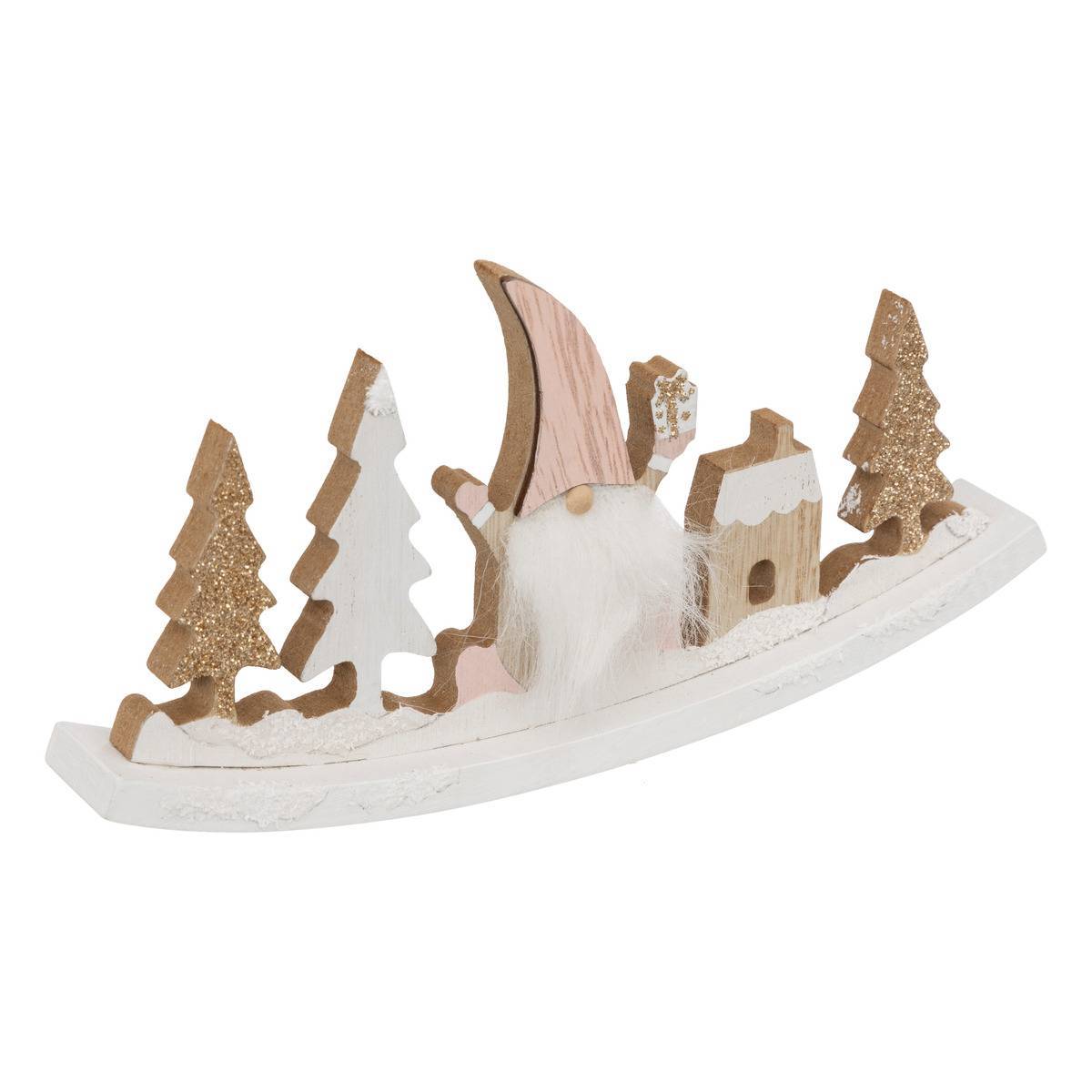 Bascule gnome en bois L20cm ATMOSPHERA CREATEUR D'INTERIEUR