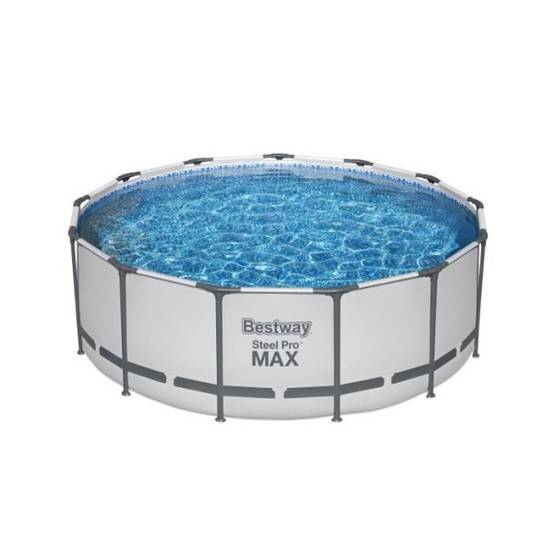 Bestway - Kit Piscine hors sol tubulaire BESTWAY - Steel Pro Max™ - 396 x 122 cm - Ronde (Inclus pompe, echelle, bache et cartouche) - Image 3