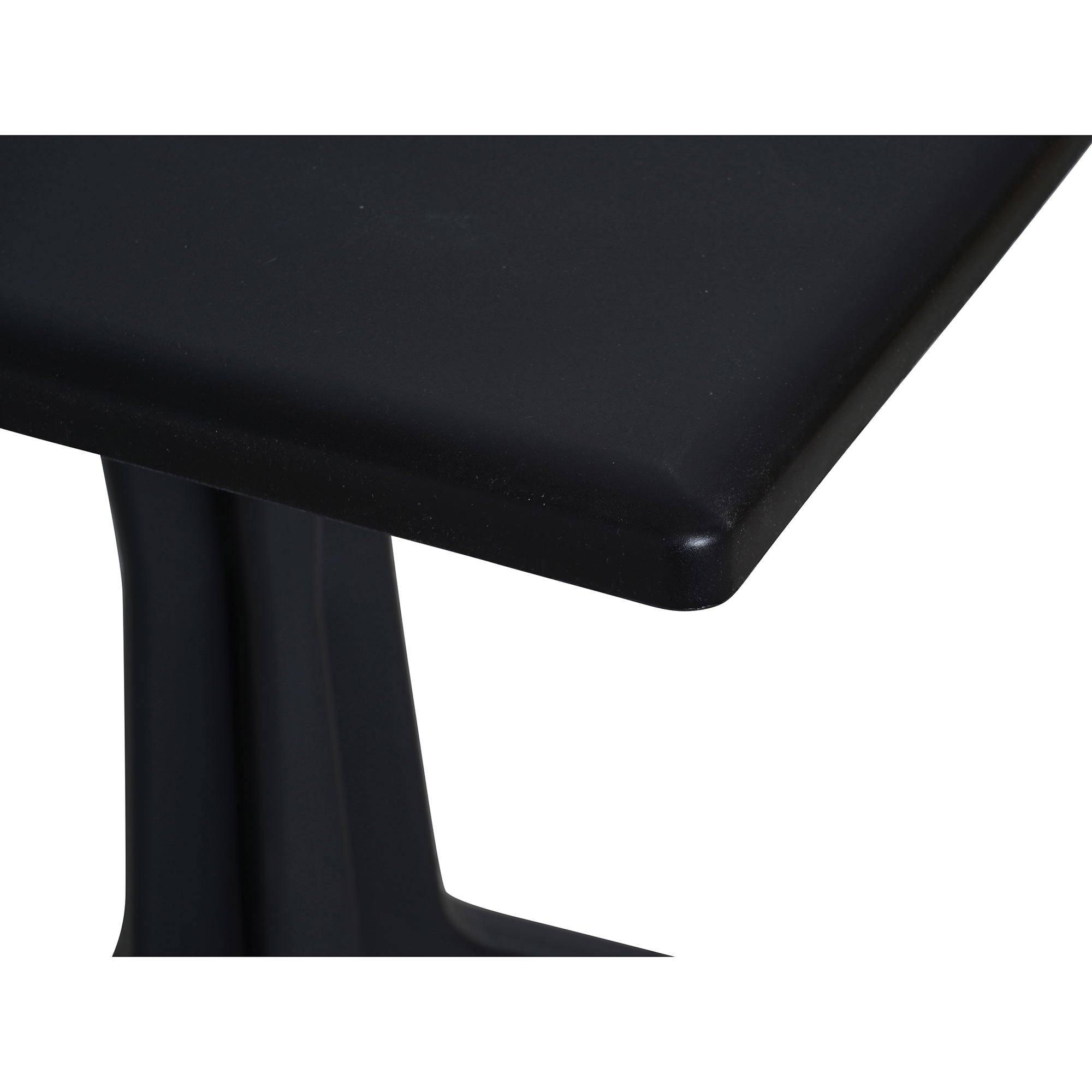 Dmora - Table d'extérieur Trani, Étagère carrée fixe, Table de jardin polyvalente, 100% Made in Italy, 70x70h72 cm, Anthracite - Dmora - Image 4