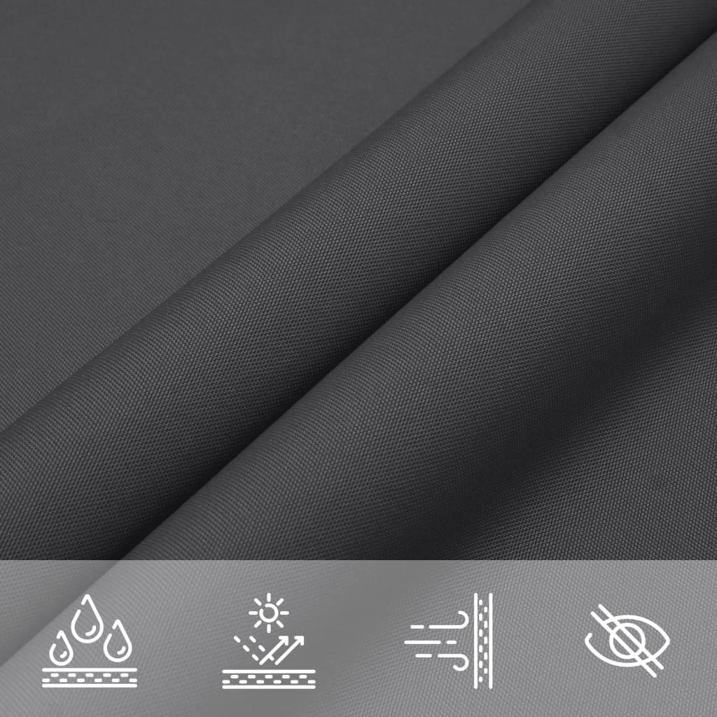 Voile de parasol tissu oxford rectangulaire anthracite 4 x 6 cm - PANGIVO - Image 8