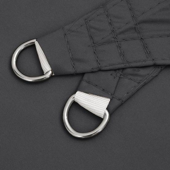 Voile de parasol tissu oxford rectangulaire anthracite 4 x 6 cm - PANGIVO - Image 6