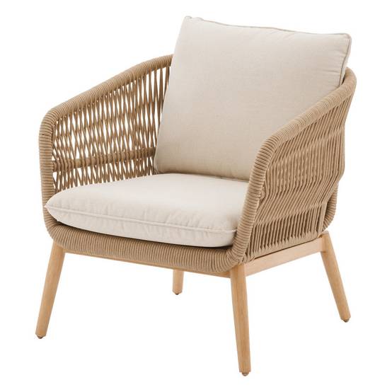 Hesperide - Salon de jardin "Orissa" Taupe 5 places en polyester et acier - Hespéride - Image 6