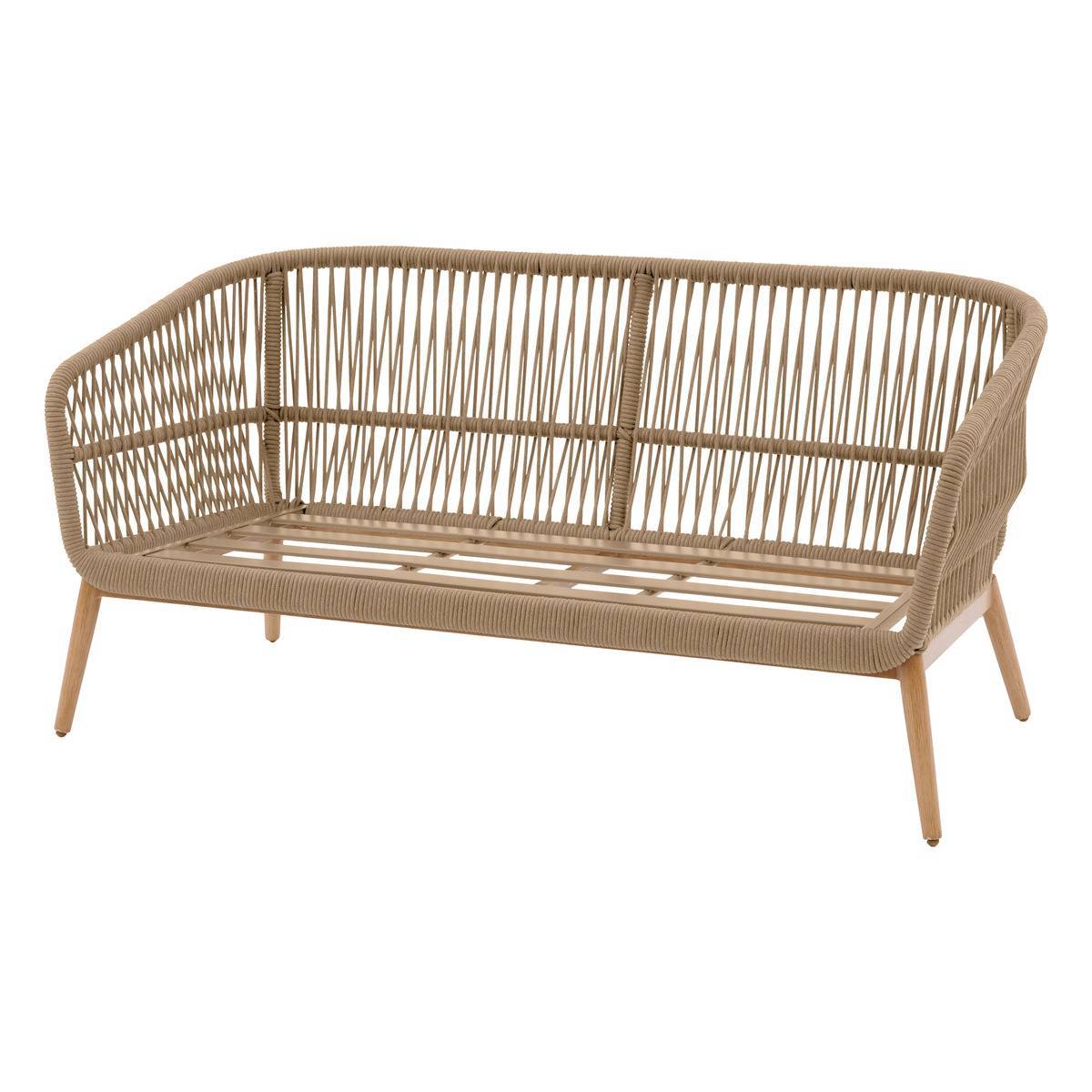 Hesperide - Salon de jardin "Orissa" Taupe 5 places en polyester et acier - Hespéride - Image 5